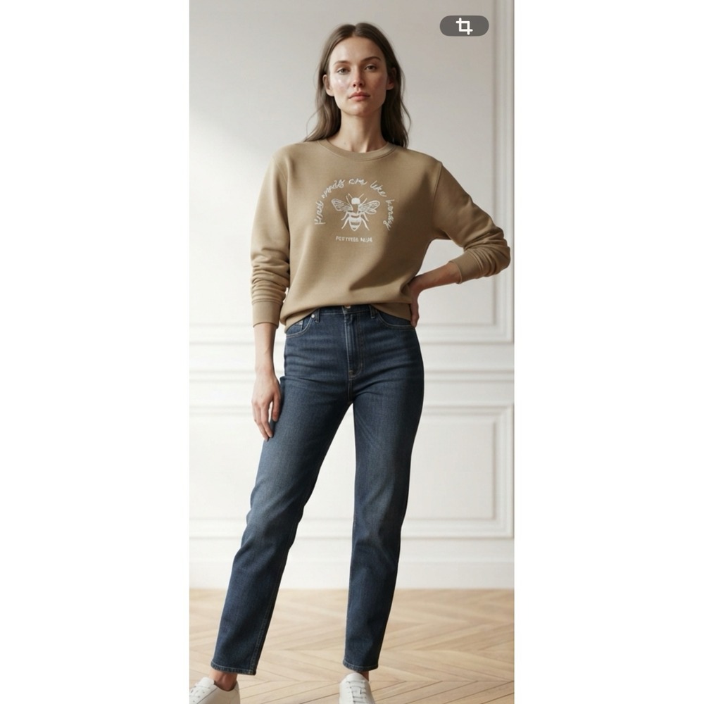 Love in Faith Kind Words Are Like Honey Bee Sweatshirt Tan Proverbs‎ 16:24 Large